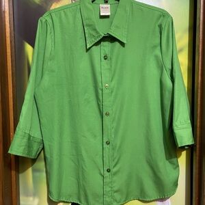 Blair Green Casual Button Down Shirt